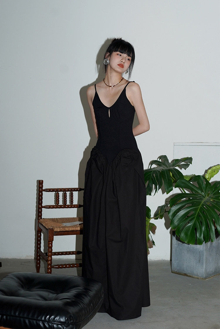 badtaste_Solid_Embroidered_Tailored_Waist_Cinched_Flared_Women's_Slip_Maxi_Dresses_674813974710_MISSTT