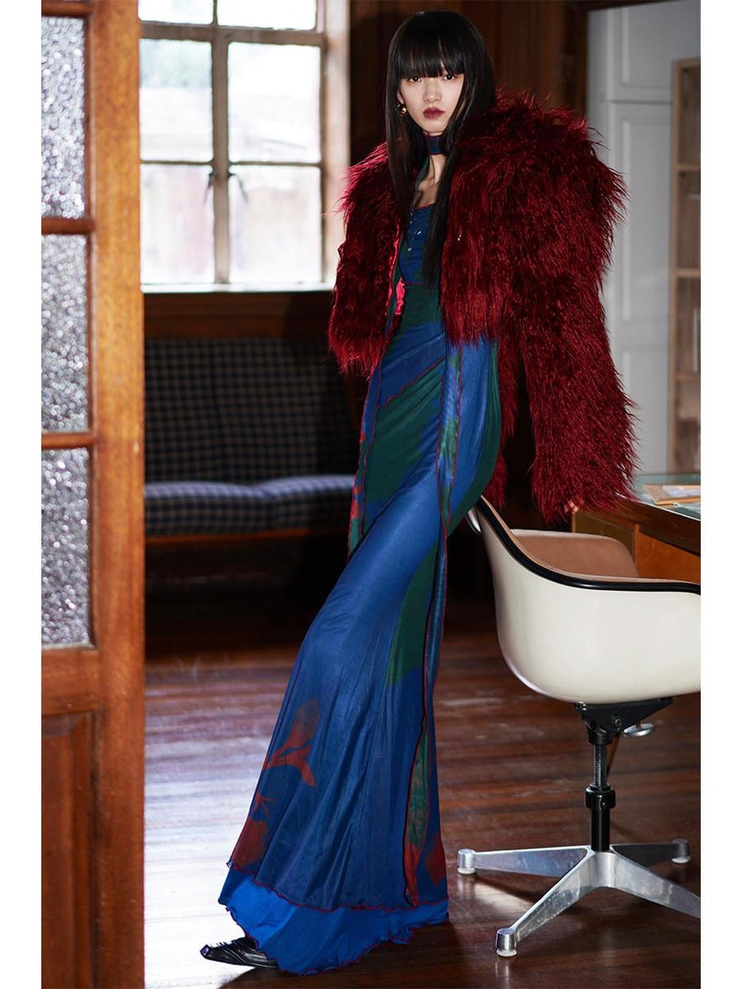 badtaste Solid Short Oversized Hooded Thick Warm Women's Faux Fur Coats