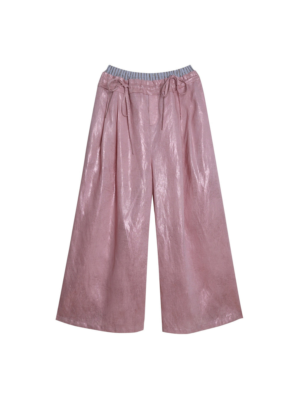 badtaste_Striped_Linen_Patchwork_Elastic_Waist_Lightweight_Loose_Women's_Wide-leg_Pants_1058320259471_MISSTT