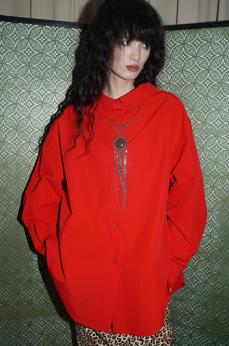 badtaste_Striped_Retro_Lapel_Loose_Silhouette_Women's_Other_Fabric_Oversized_Shirts_838047340917_MISSTT