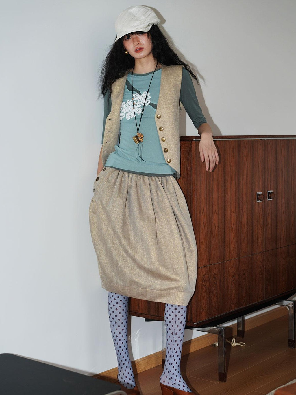 badtaste Striped Vintage Slim Fit Layered Western Women's Linen Tank Tops