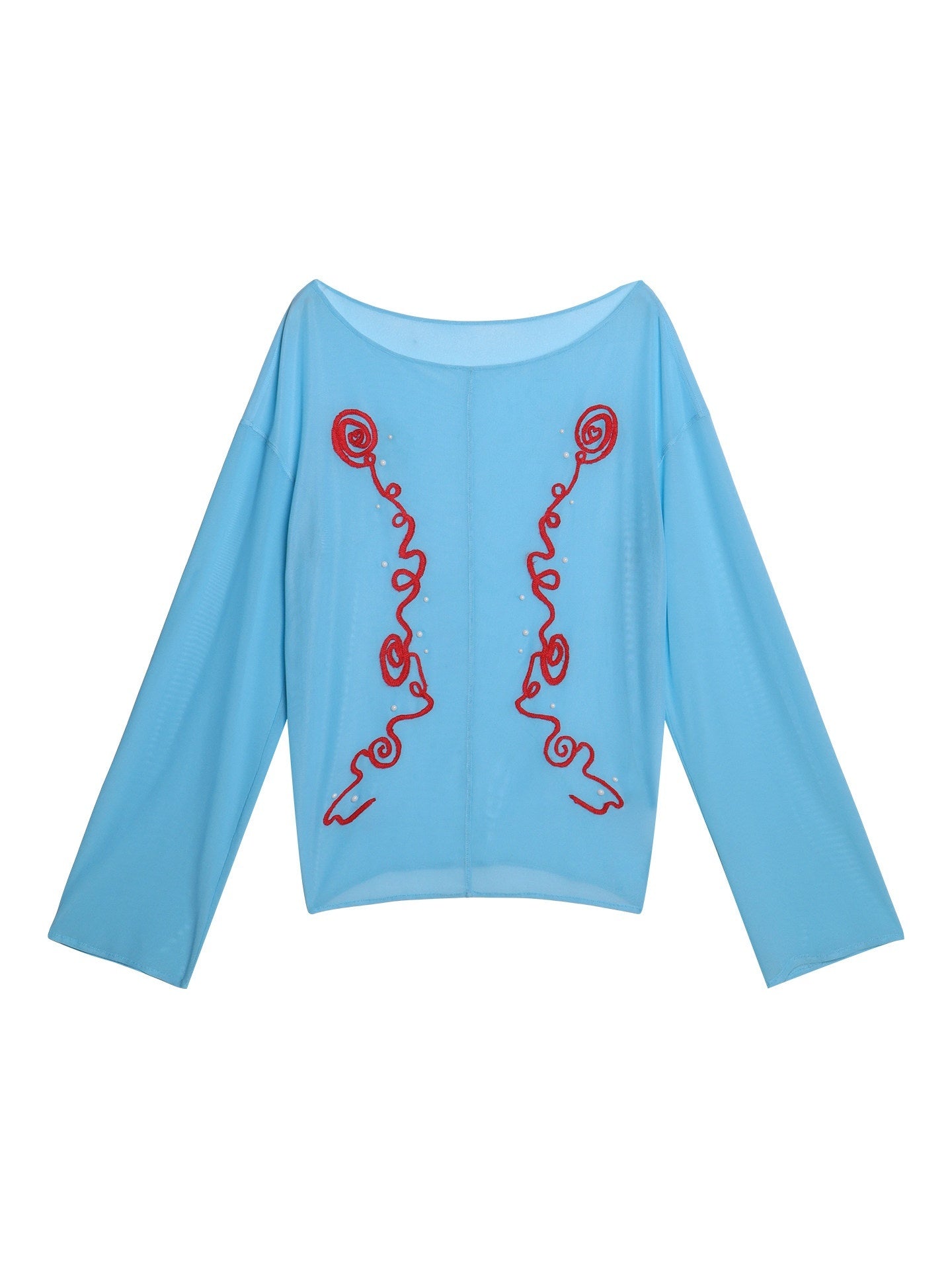 badtaste_Textured_Sheer_Embroidered_Rhinestone_Floral_Women's_Mesh_Long_Sleeve_T-shirts_1058864024165_MISSTT
