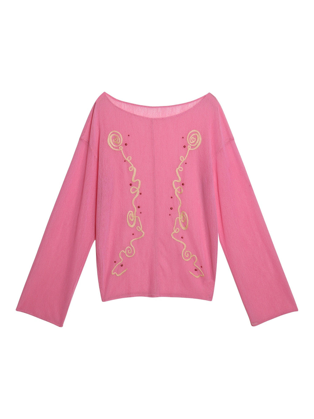 badtaste_Textured_Sheer_Embroidered_Rhinestone_Floral_Women's_Mesh_Long_Sleeve_T-shirts_1058864024165_MISSTT