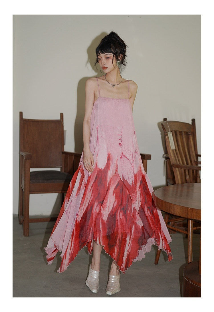 badtaste_Tie_Dye_Gradient_Pleated_Irregular_Hem_Spaghetti_Strap_Women's_Slip_Maxi_Dresses_677026363058_MISSTT
