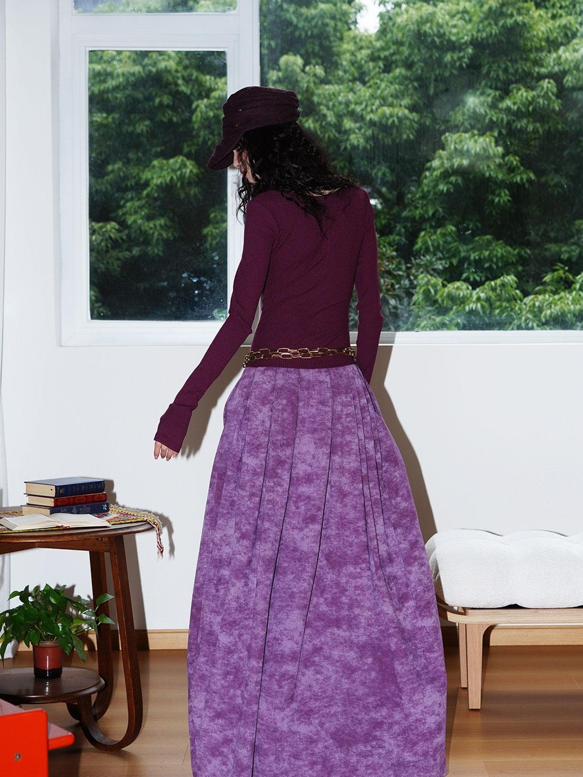 badtaste Vintage Embroidered Detachable Fur Collar V-neck Women's Casual Maxi Dresses