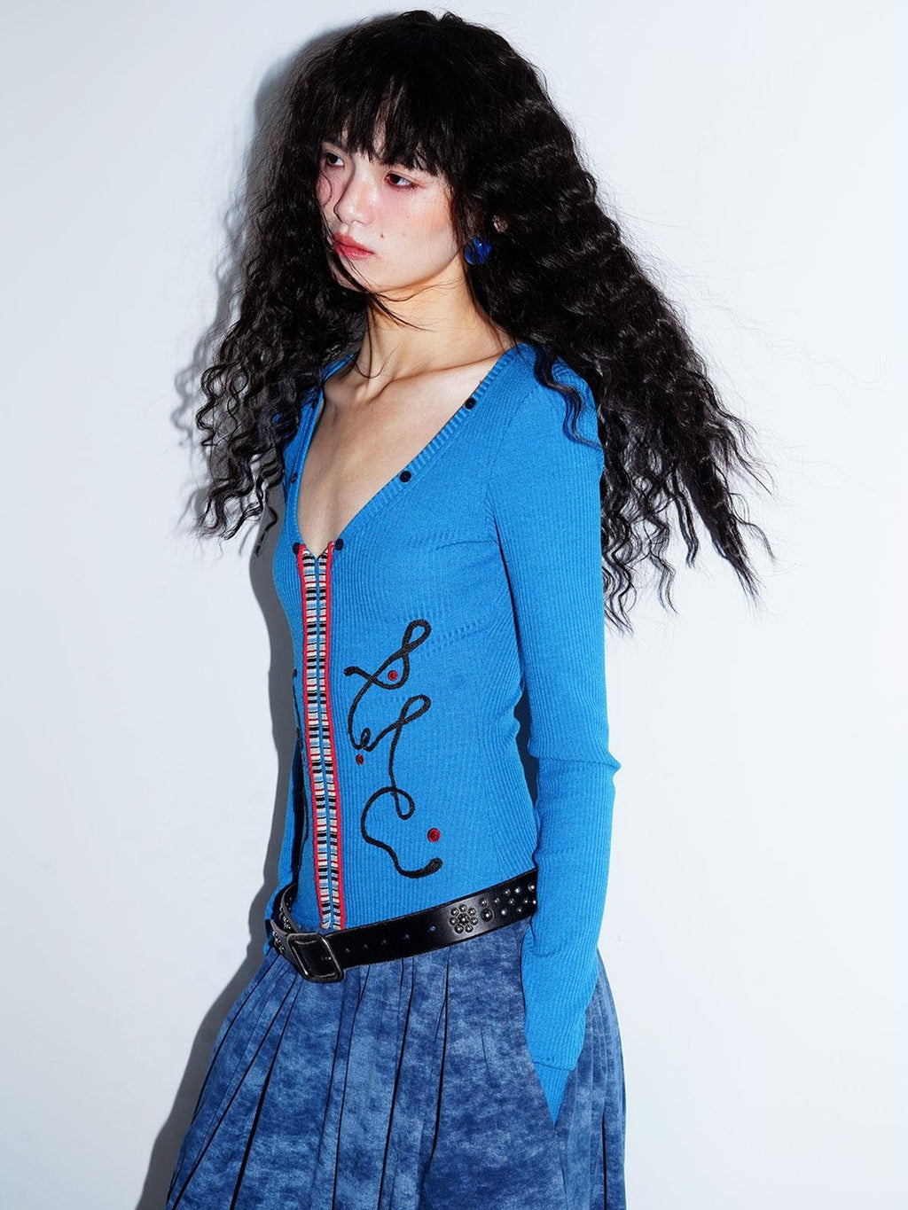 badtaste Vintage Embroidered Detachable Fur Collar V-neck Women's Casual Maxi Dresses