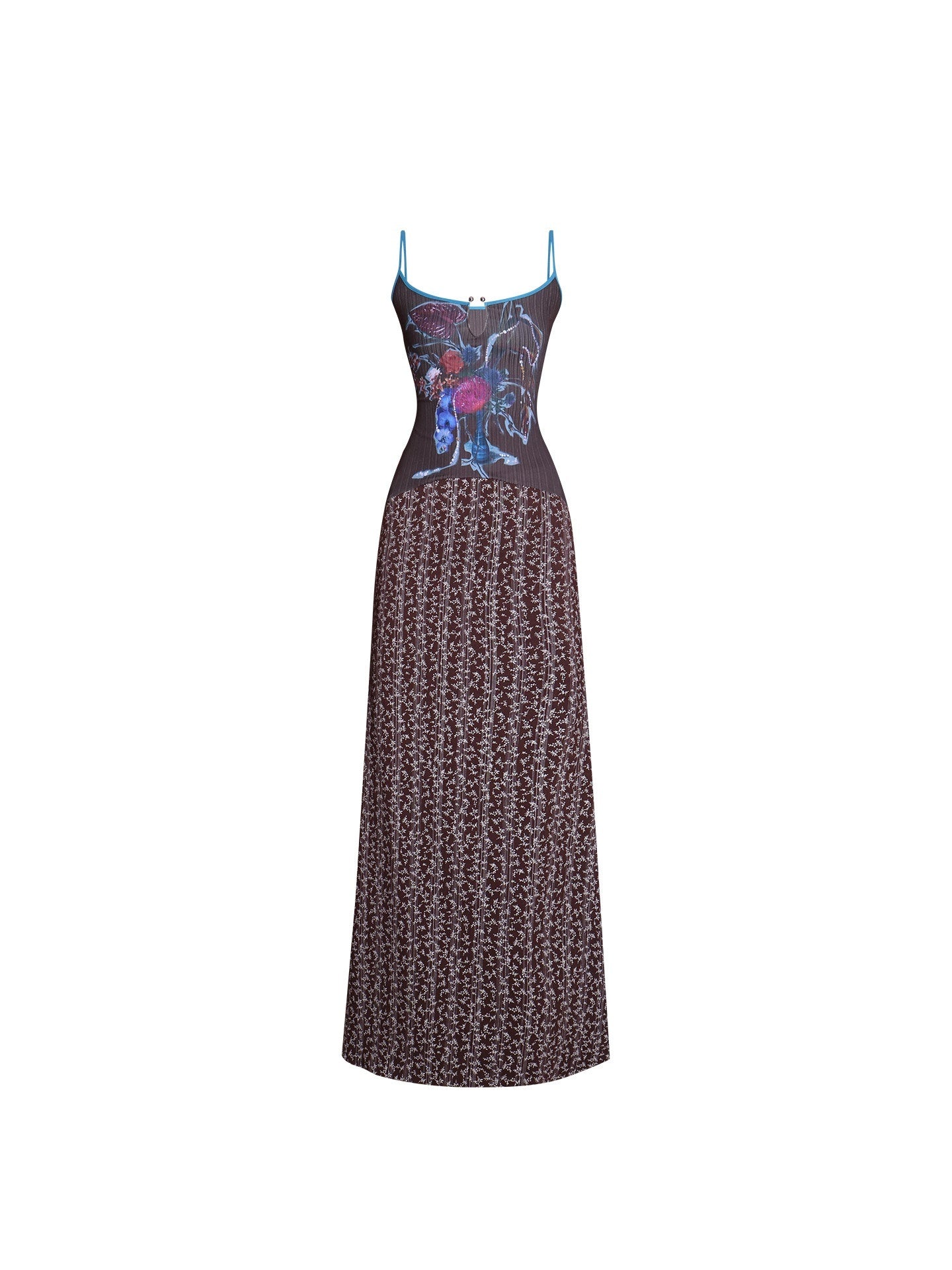 badtaste_Vintage_Floral_Patchwork_Contrast_Slim_Women's_Stretch_Knit_Slip_Maxi_Dresses_937504092628_MISSTT