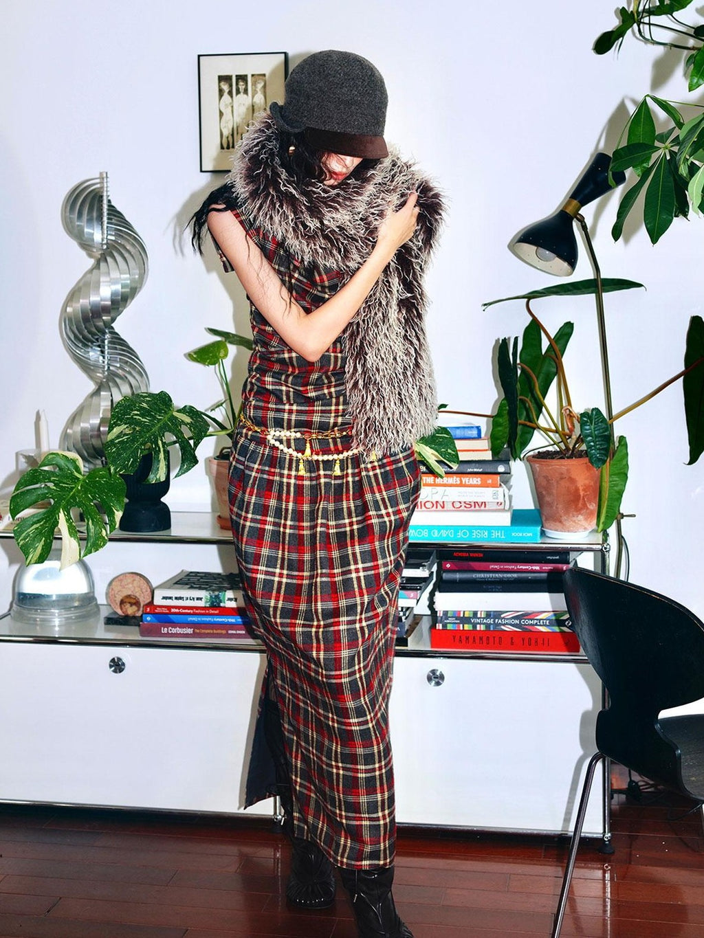 badtaste Vintage Plush Multiway Tie With Pocket Women's Faux Fur Scarves & Shawls