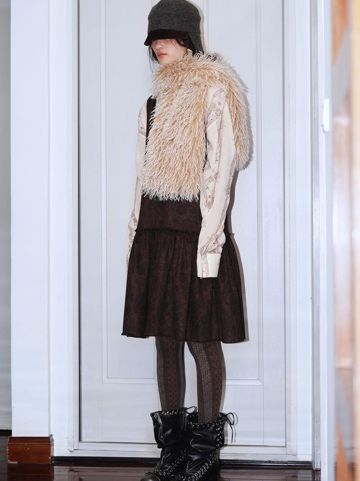 badtaste Vintage Plush Multiway Tie With Pocket Women's Faux Fur Scarves & Shawls
