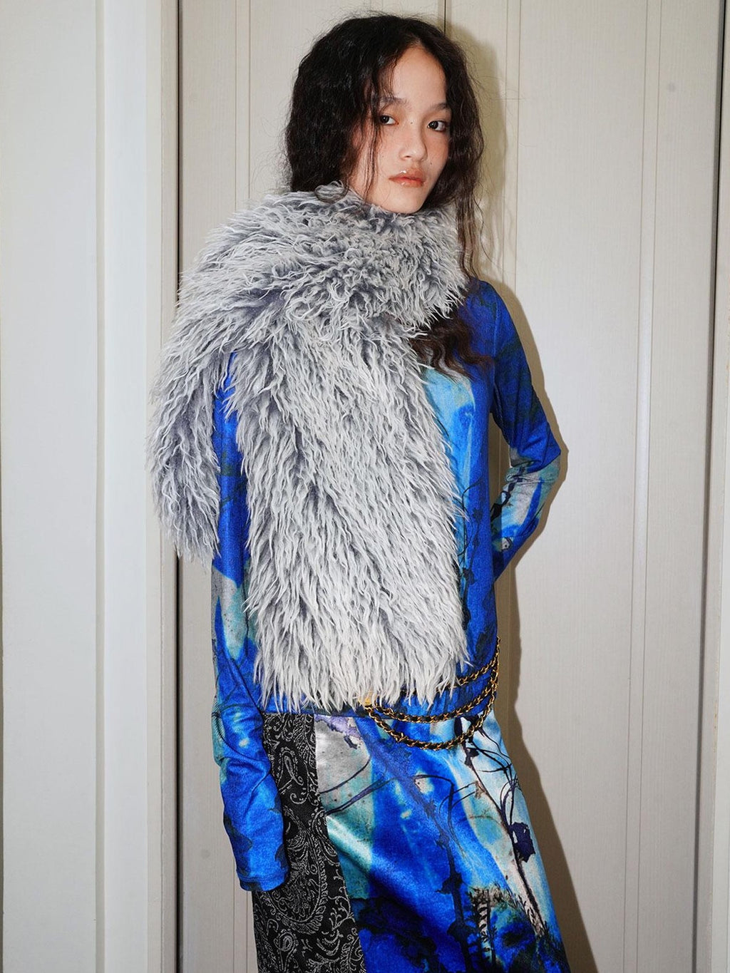 badtaste Vintage Plush Multiway Tie With Pocket Women's Faux Fur Scarves & Shawls