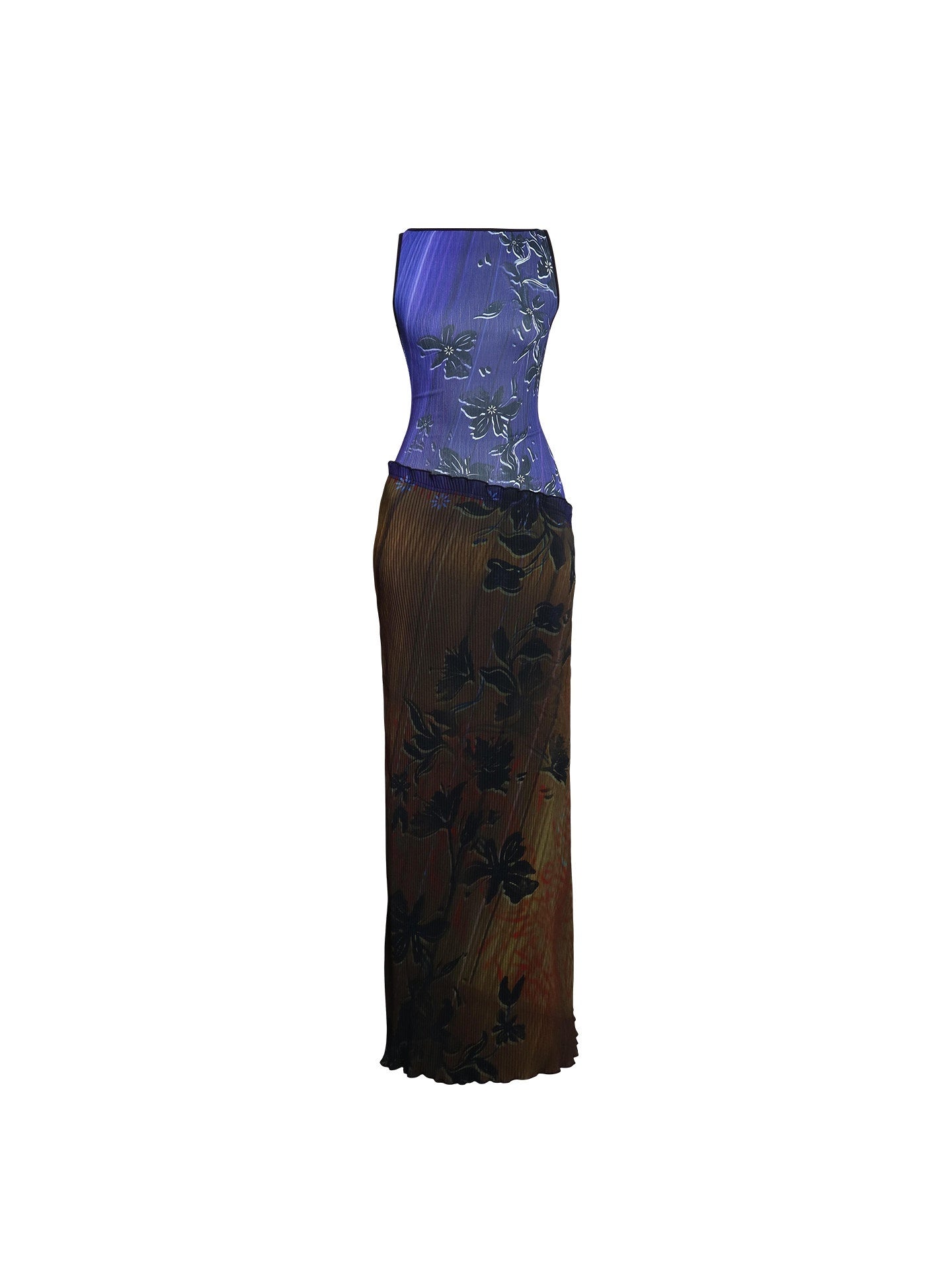 badtaste_Vintage_Print_Pleated_Open_Back_Women's_Stretch_Knit_Casual_Maxi_Dresses_935993123091_MISSTT
