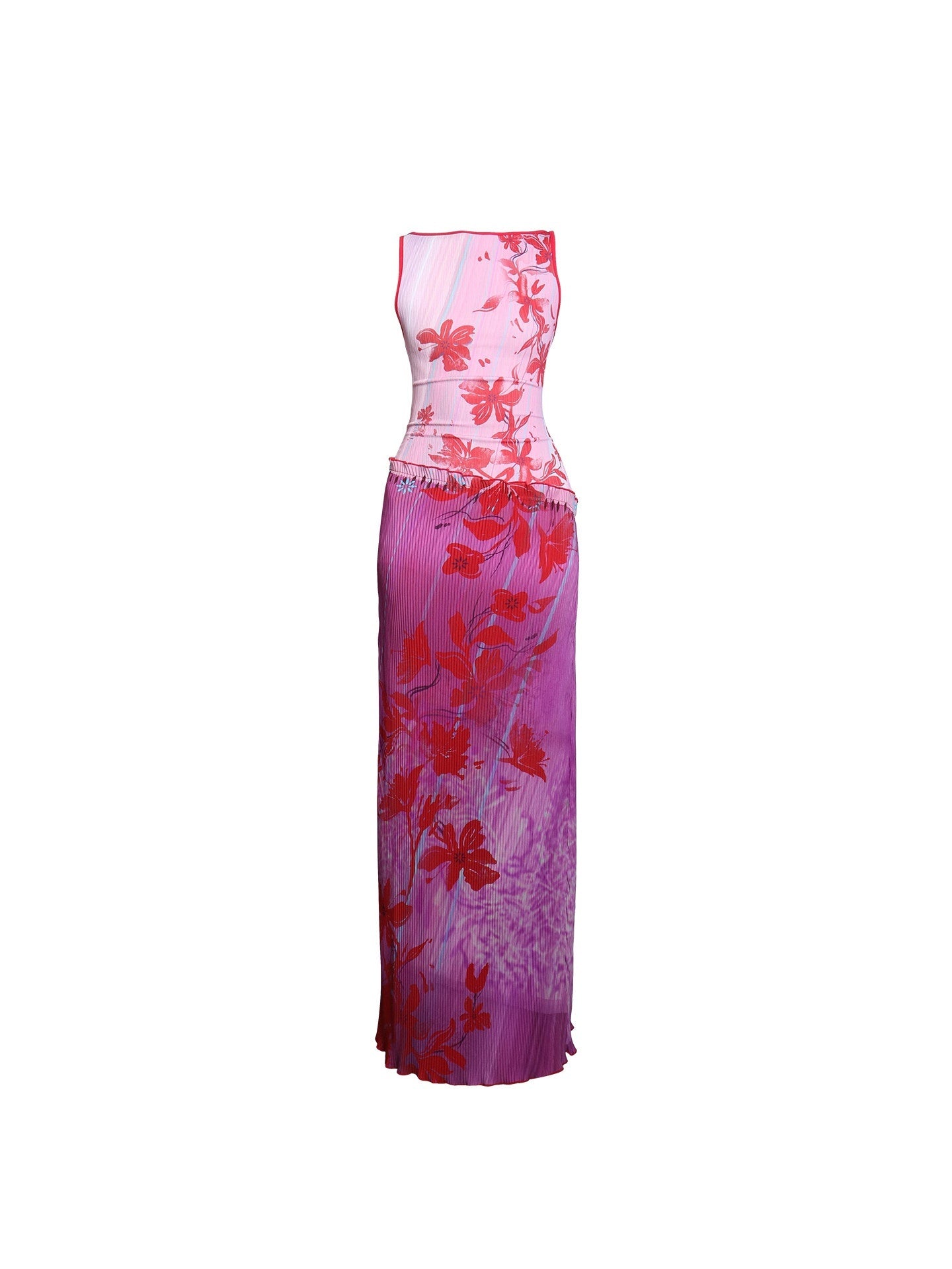 badtaste_Vintage_Print_Pleated_Open_Back_Women's_Stretch_Knit_Casual_Maxi_Dresses_935993123091_MISSTT