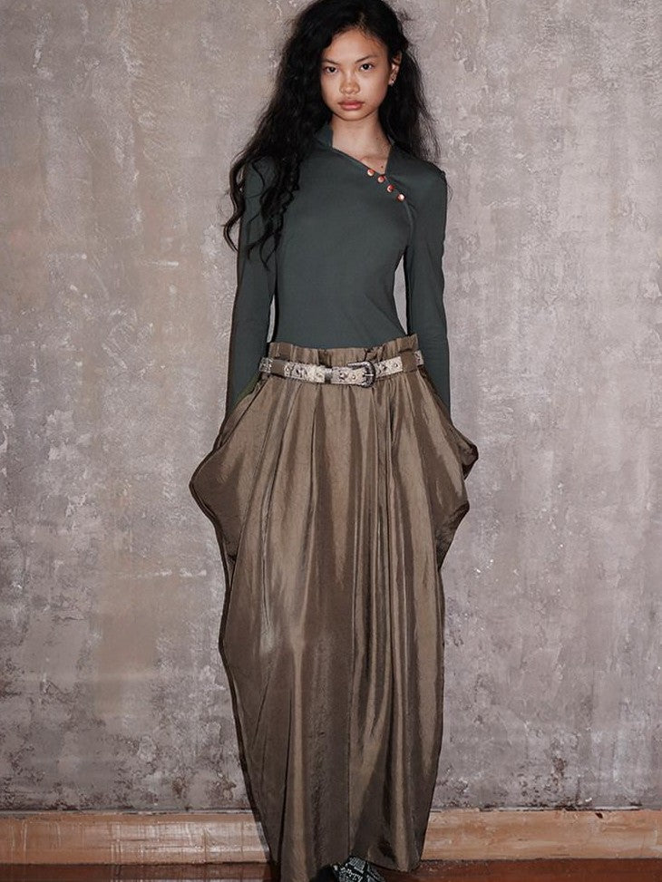 badtaste Vintage Western Faux Two Piece Spaghetti Strap Women's Casual Maxi Dresses