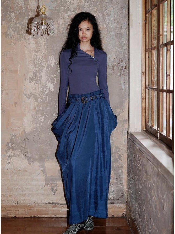 badtaste Vintage Western Faux Two Piece Spaghetti Strap Women's Casual Maxi Dresses