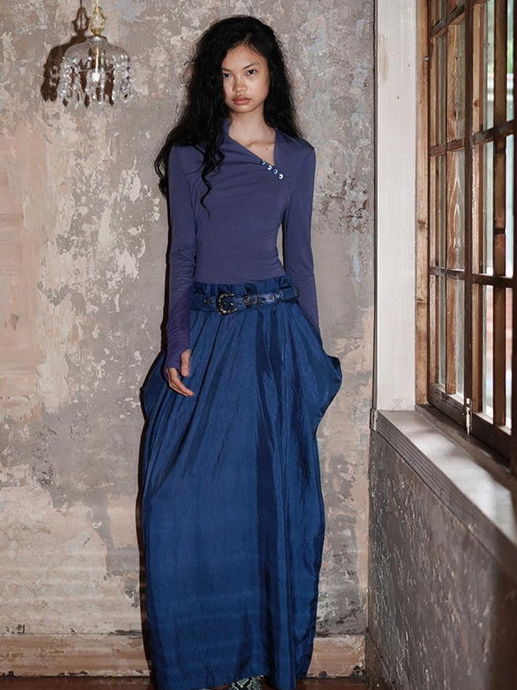 badtaste Vintage Western Faux Two Piece Spaghetti Strap Women's Casual Maxi Dresses
