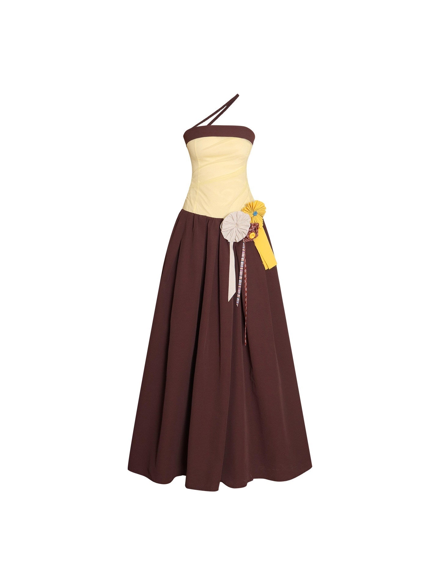 badtaste_Western_Colorblock_Handcrafted_Rosette_Women's_Strapless_Maxi_Dresses_1060599828042_MISSTT