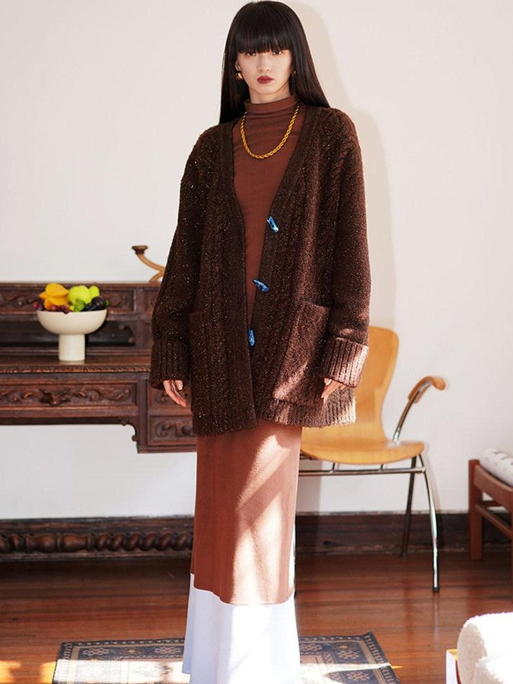 badtaste Western Colorblock Splice Women's Warm Fleece Bodycon Maxi Dresses
