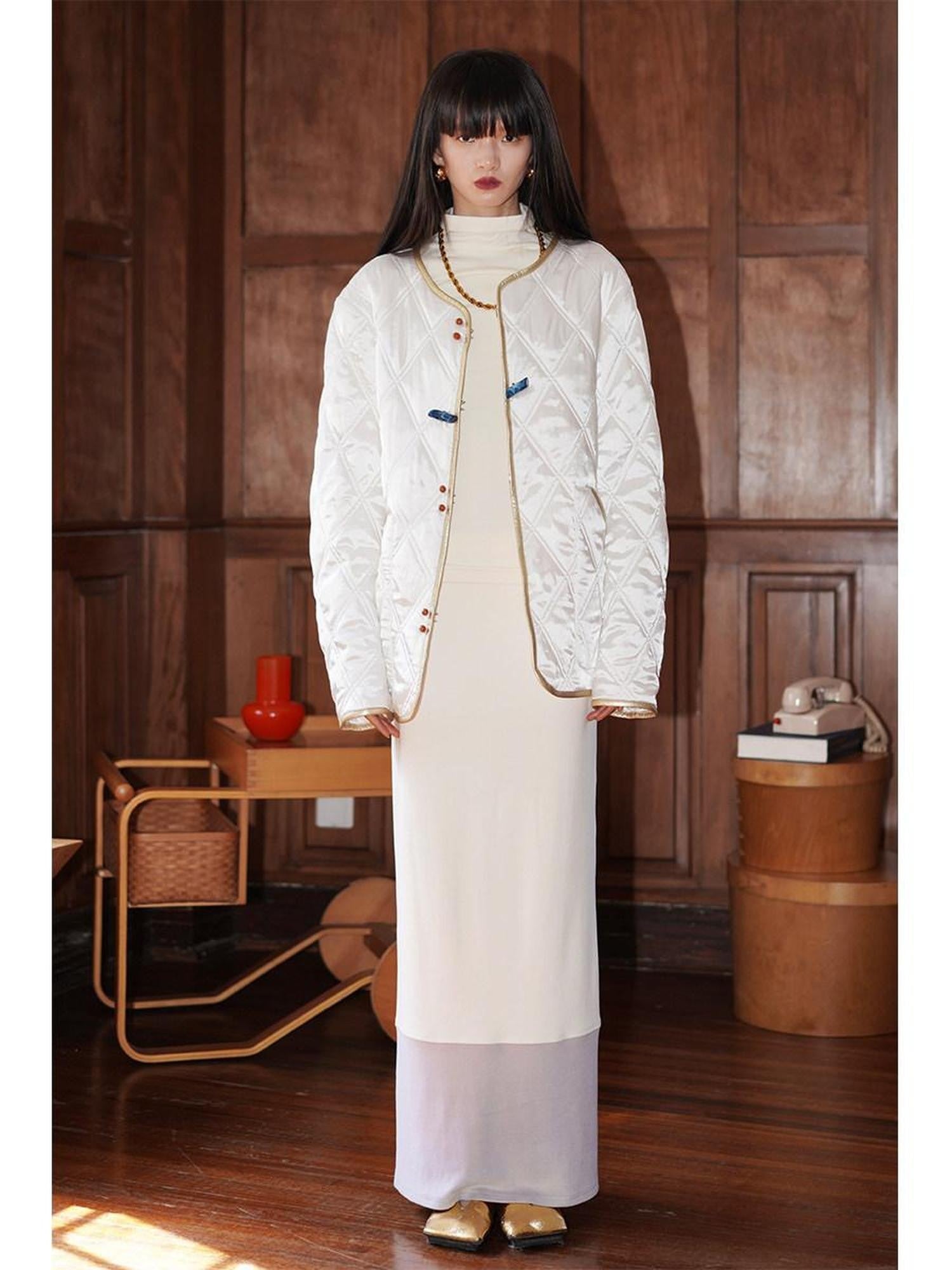 badtaste Western Colorblock Splice Women's Warm Fleece Bodycon Maxi Dresses
