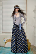 badtaste_Western_Fair_Isle_Print_Plaid_Patchwork_Women's_Cotton_Casual_Maxi_Dresses_861324488319_MISSTT