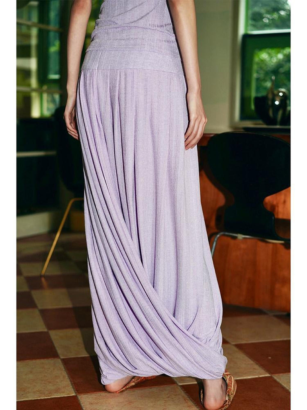 badtaste Western French Tailored Asymmetric Pleated Low Waist Women's Lace Maxi Skirts