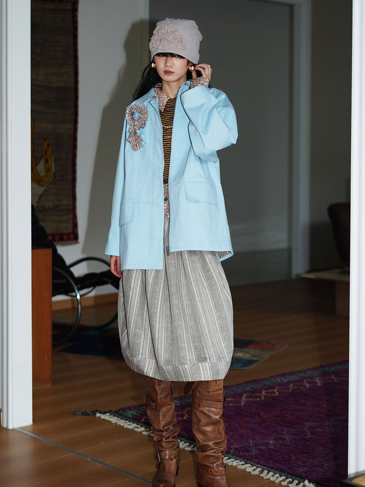 Western Handmade Floral Knot Vintage Women's Other Materials Casual Jackets