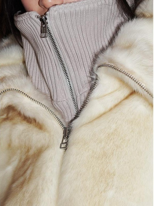 badtaste Western Patchwork Faux Two Piece Cropped Women's Faux Fur Coats