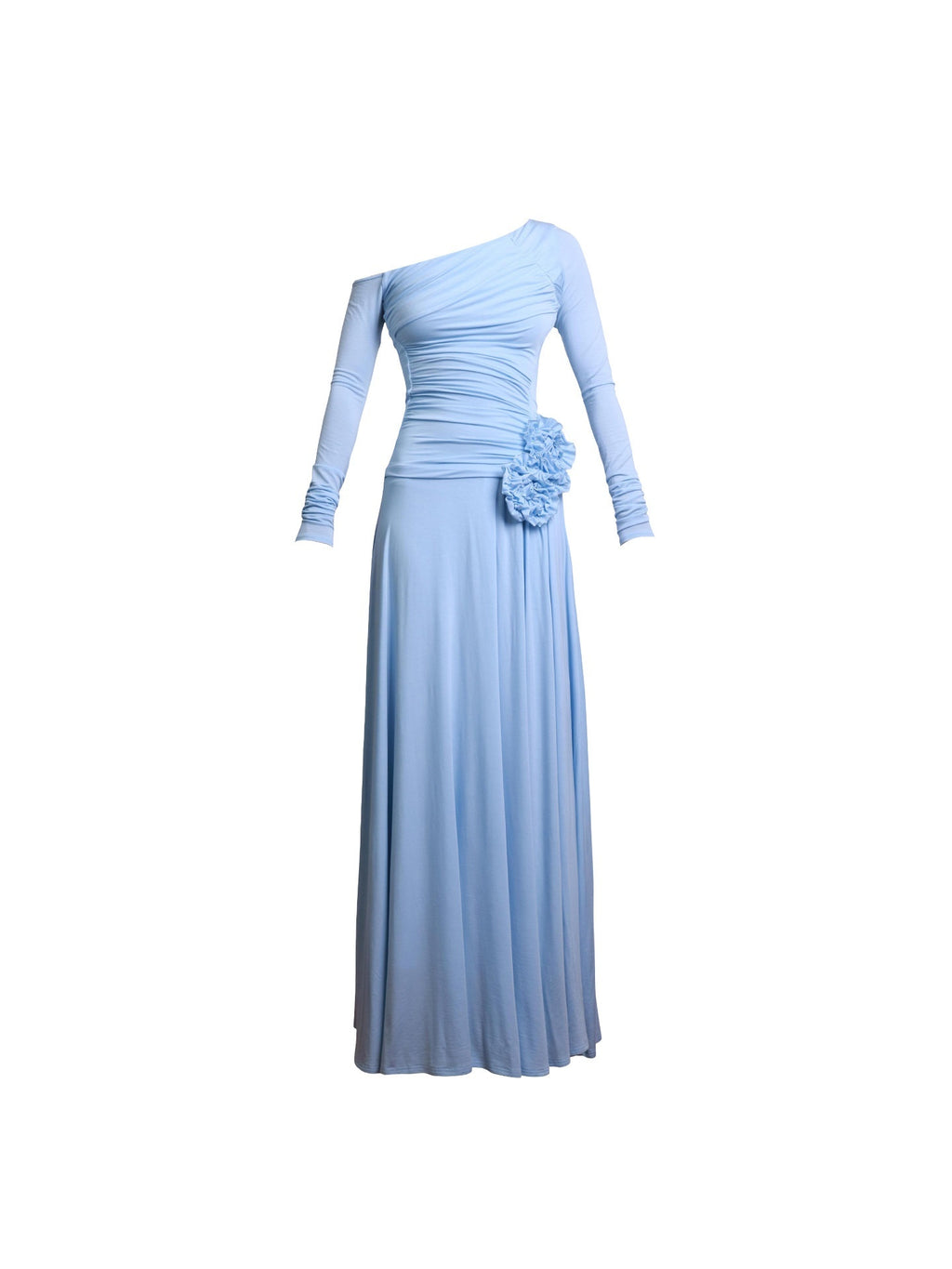 badtaste_Western_Pleated_One_Shoulder_Removable_Knot_Women's_Lyocell_Casual_Maxi_Dresses_970611823819_MISSTT