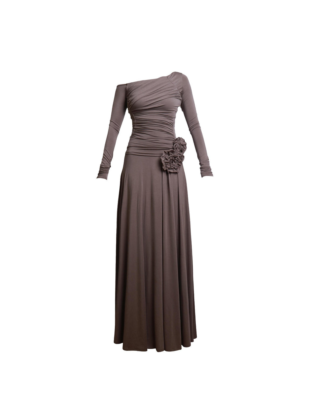 badtaste_Western_Pleated_One_Shoulder_Removable_Knot_Women's_Lyocell_Casual_Maxi_Dresses_970611823819_MISSTT