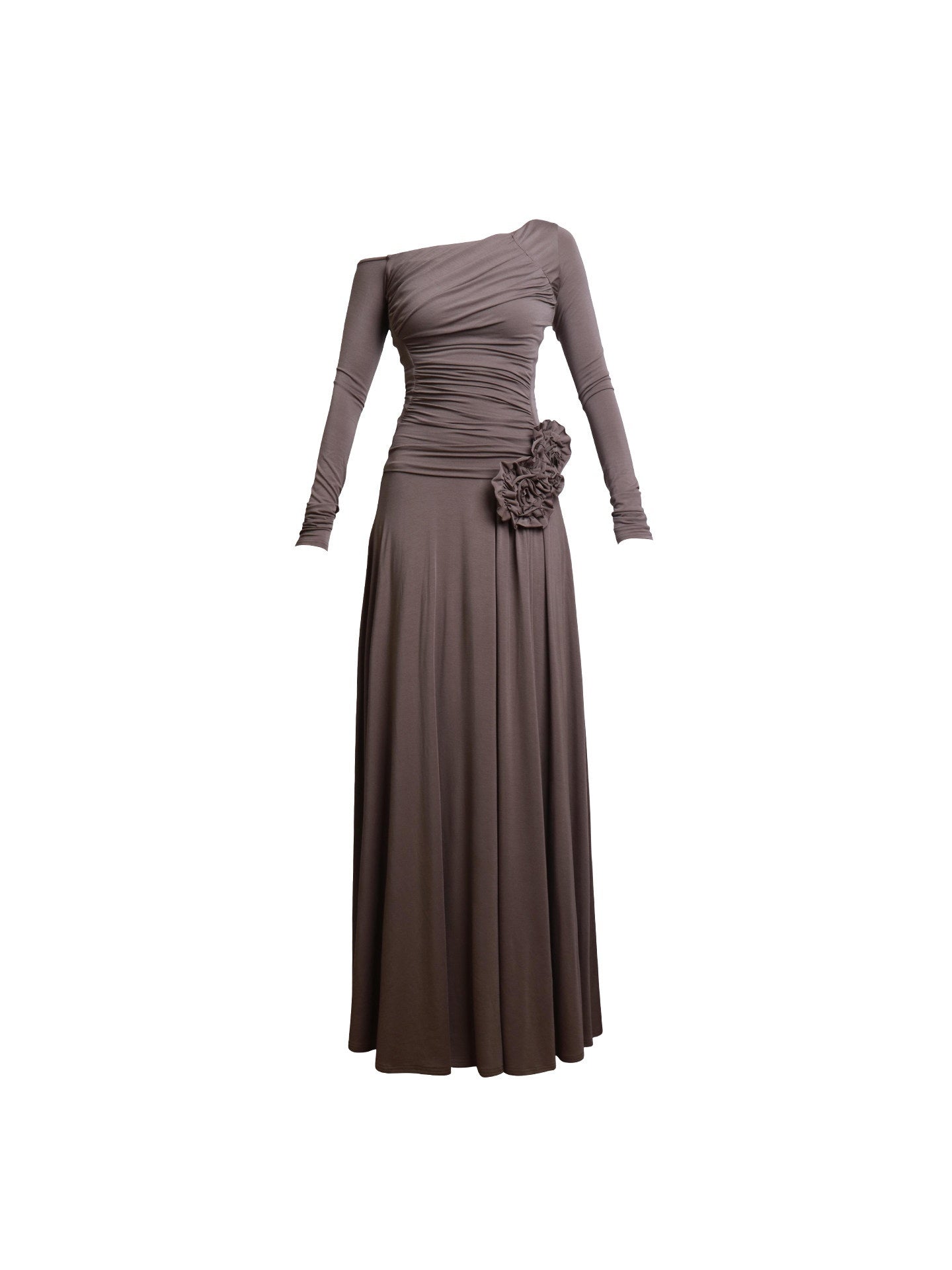 badtaste_Western_Pleated_One_Shoulder_Removable_Knot_Women's_Lyocell_Casual_Maxi_Dresses_970611823819_MISSTT
