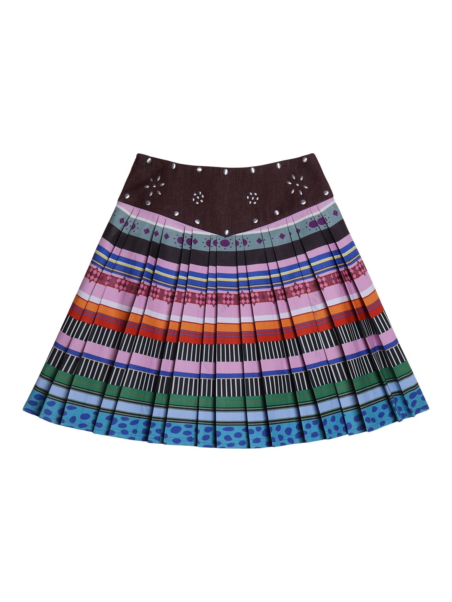 badtaste_Western_Rhinestone_Print_A_Line_Low_Waist_Women's_Denim_Pleated_Skirts_1056957574264_MISSTT