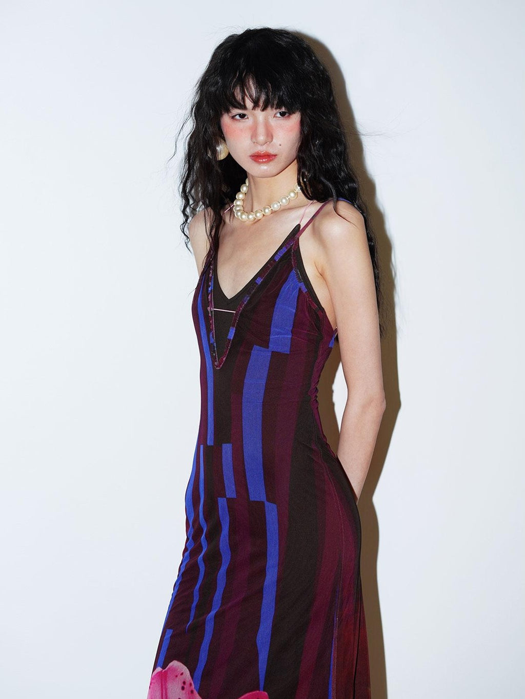 badtaste Western Slim Fit Printed Faux Two Piece Women's Slip Maxi Dresses