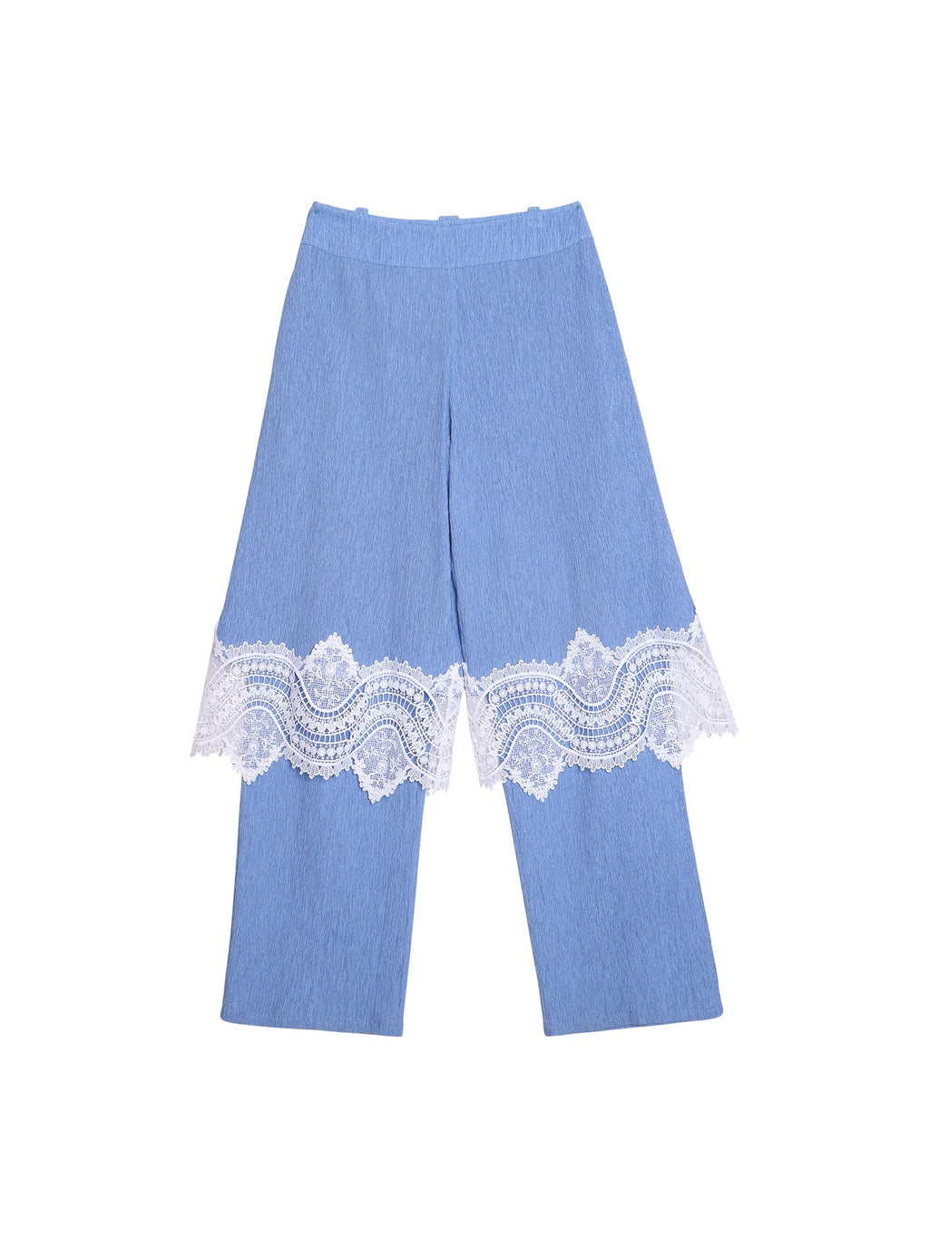 badtaste_Western_Solid_Lace_Splice_Faux_Two_Piece_Women's_Cotton_Wide-leg_Pants_936453026460_MISSTT