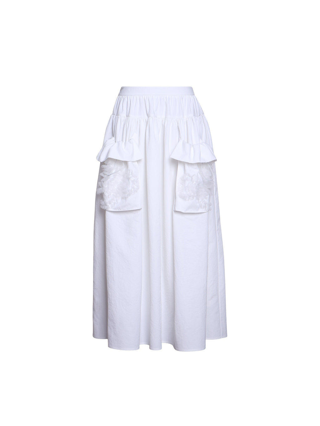 badtaste_Western_Solid_Pleated_3d_Rosette_Loose_A_Line_Women's_Maxi_Skirts_936013123176_MISSTT