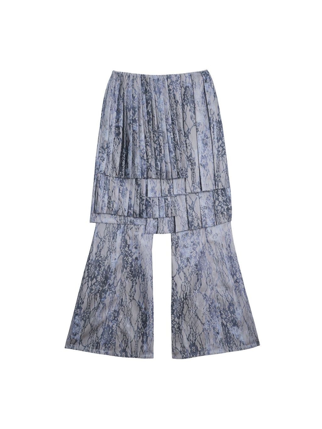 badtaste_Western_Striped_Pleated_Faux_Two_Piece_Women's_Lace_Trim_Flare_Pants_998789743829_MISSTT