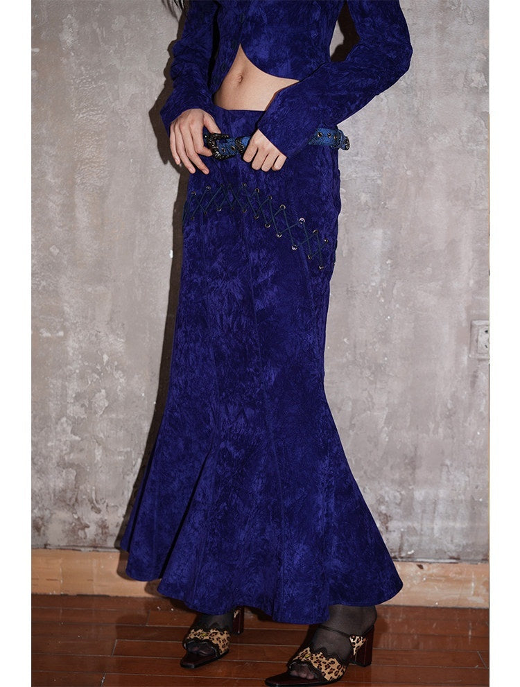 badtaste_Western_Tie_Waist_Low_Rise_Women's_Heavy_Textured_Fabric_Mermaid_Skirts_734941735779_MISSTT
