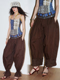 badtaste_Western_Vintage_Solid_Balloon_Silhouette_Cinched_Cuff_Women's_Wide-leg_Pants_1044429763405_MISSTT
