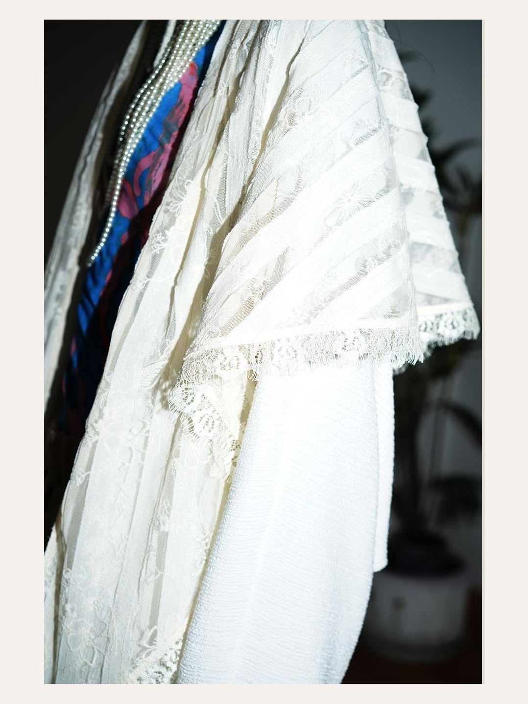 badtaste Western Vintage Solid Patchwork Lace Loose Short Women's Cotton Cardigans