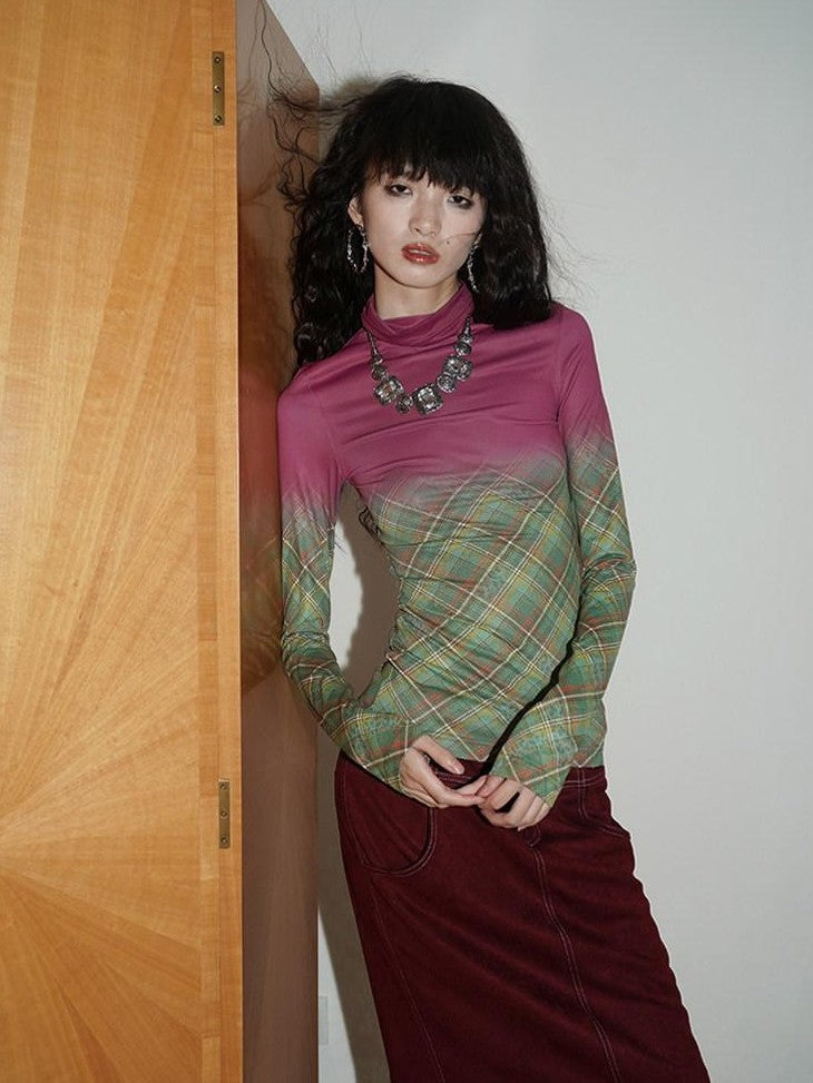 Wine Red Leopard Retro Split Short Slim Women's Suede Pencil Skirts
