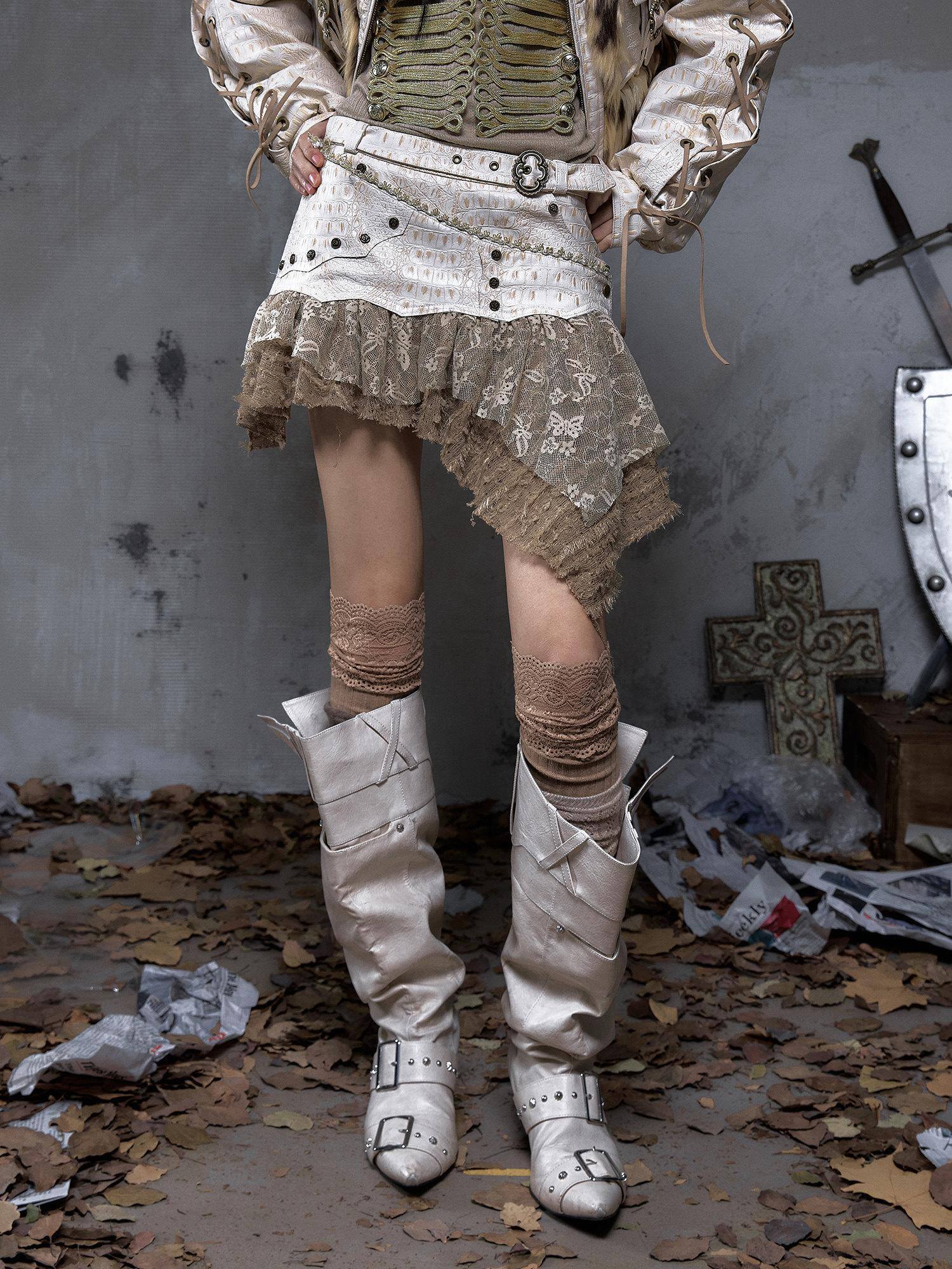 NO ROMANCE Pastel Yellow Faux Two Piece Slim Mid Rise City Walk Casual Women Mini Skirts