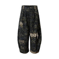 NO_ROMANCE_Embroidered_Cotton_Camo_Casual_Mid_Rise_Curved_Cut_Teen_Girls_Wide-Leg_Pants_MISSTT