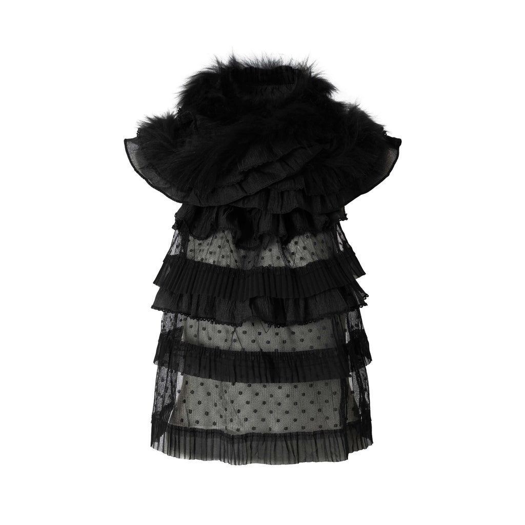 NO_ROMANCE_Cozy_Warm_Polka_Dot_Neck_Warmer_For_Women_Polyester_Scarf_Scarves_&_Shawls_MISSTT