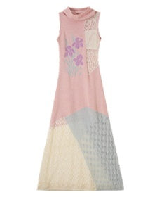 cidhiidhi_Pink_Colorblock_Floral_Cowl_Neck_Openwork_Women's_Bodycon_Maxi_Dresses_943988276406_MISSTT