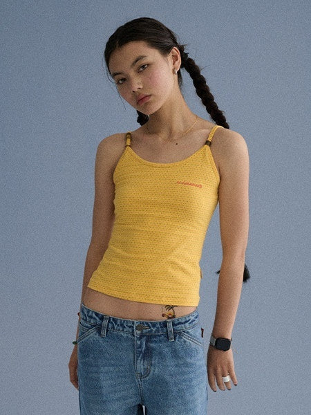 Achihara_Green_Slim_Cropped_Round_Neck_No_Padding_Women'S_Cotton_Blend_Camisoles_MISSTT