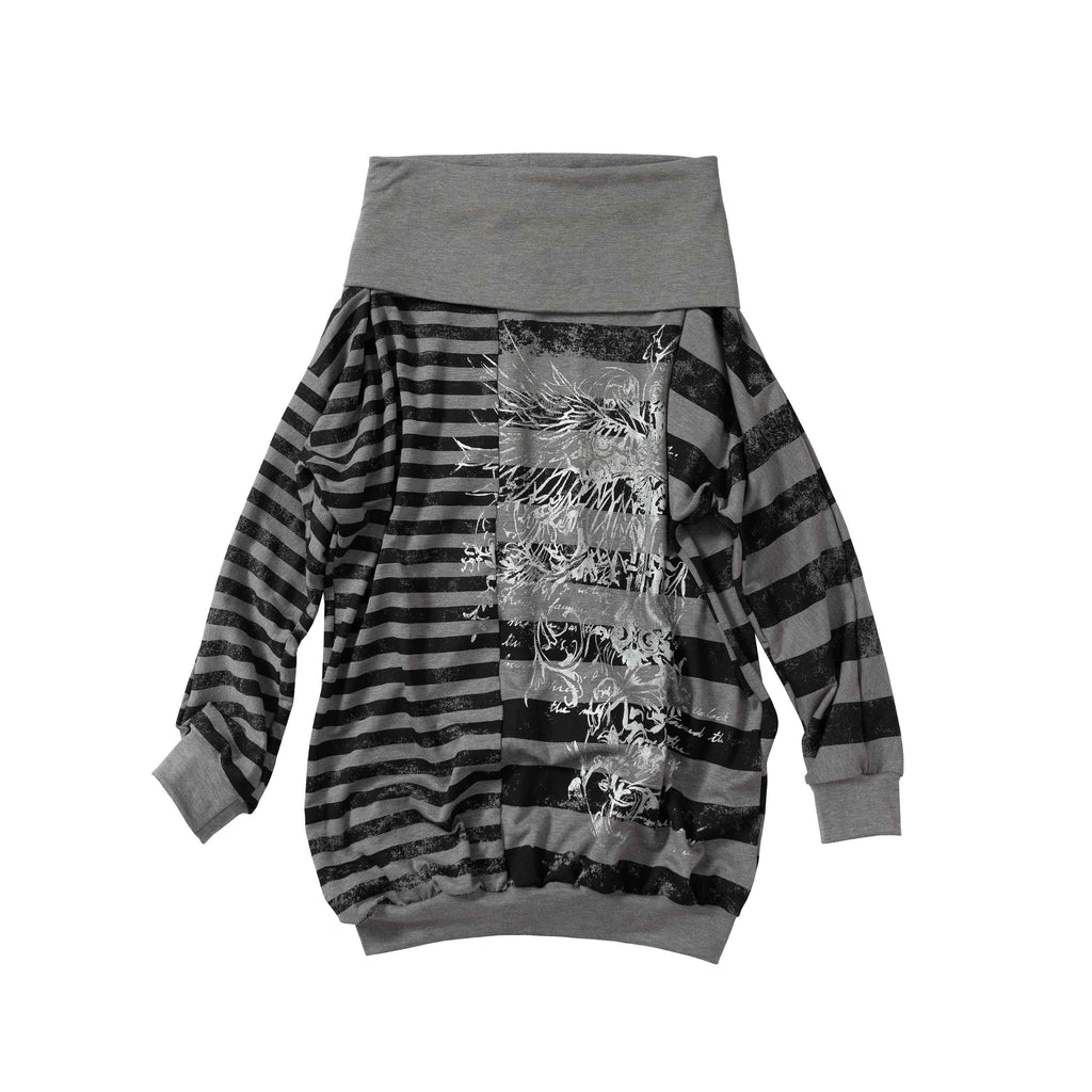 NO_ROMANCE_Stretch_Viscose_Printed_Relaxed_Loose_Longsleeve_Women_Party_Casual_Mini_Dresses_MISSTT