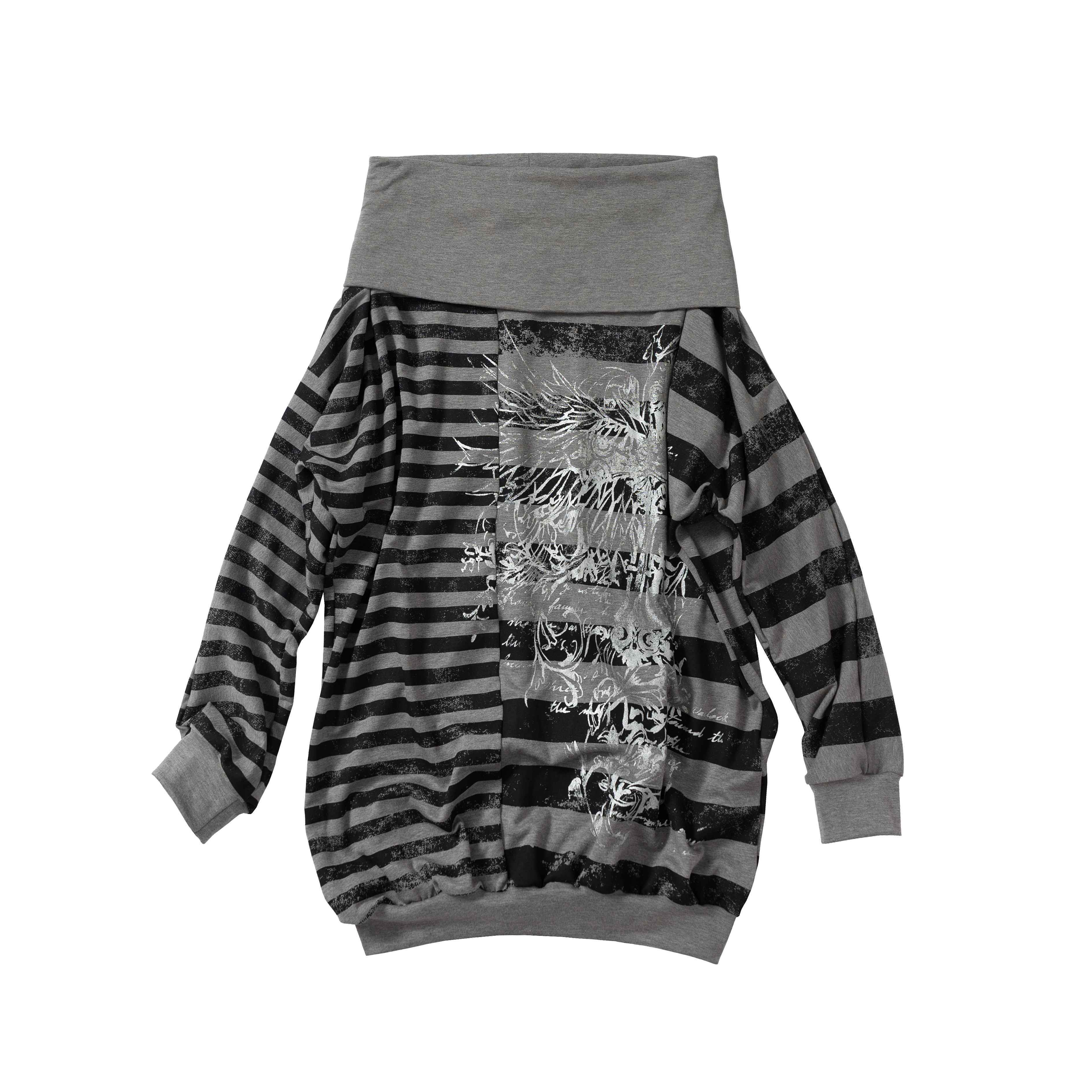 NO_ROMANCE_Stretch_Viscose_Printed_Relaxed_Loose_Longsleeve_Women_Party_Casual_Mini_Dresses_MISSTT