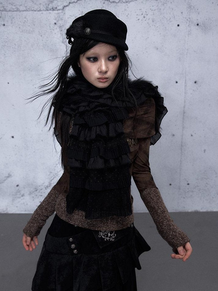 NO ROMANCE Cozy Warm Polka Dot Neck Warmer For Women Polyester Scarf Scarves & Shawls