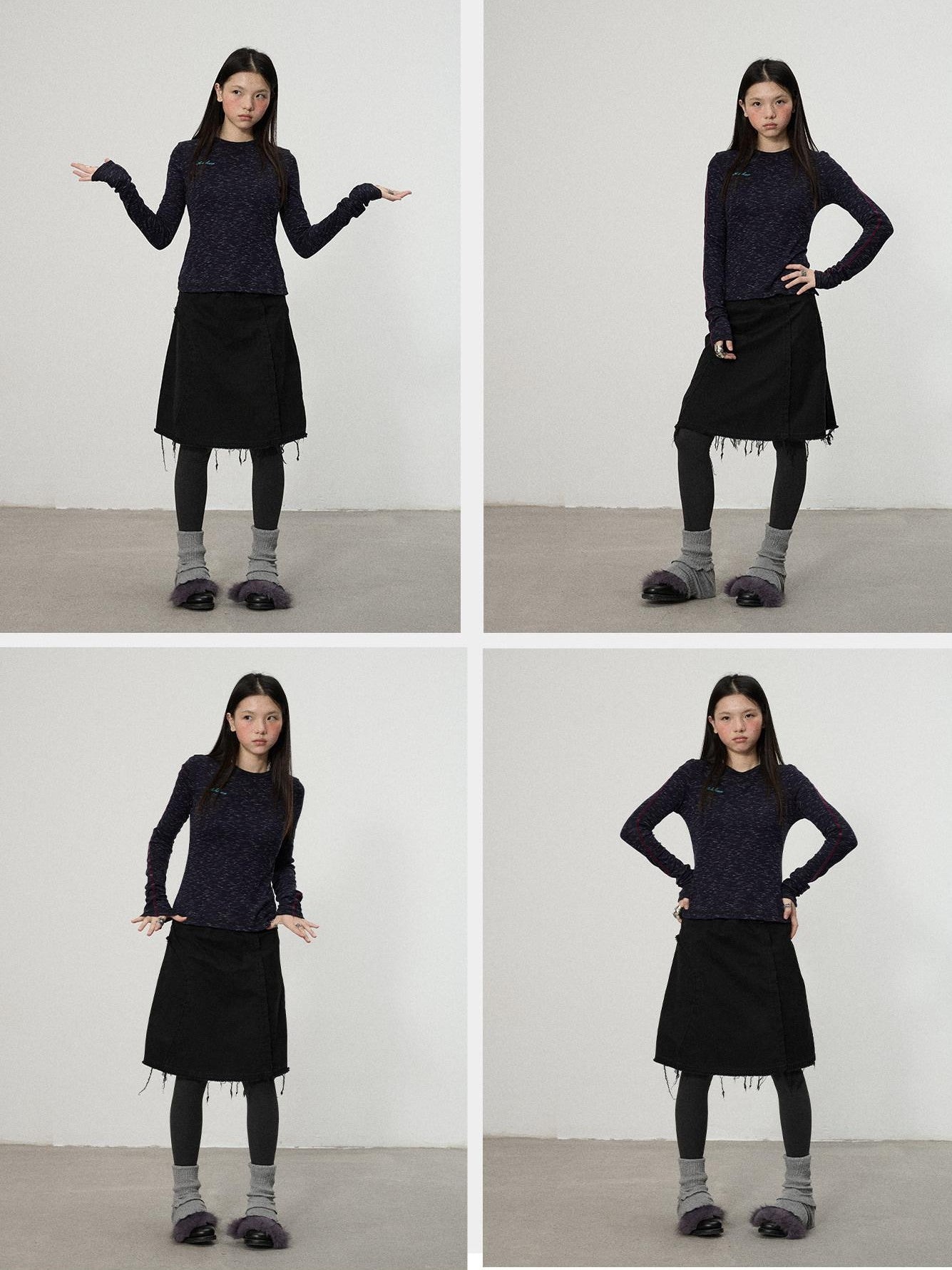 Achihara Coffee Brown Pleated A Line Low Waist Women'S Cotton Blend Midi Skirts