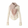 NO_ROMANCE_Vintage_Slim_Fit_Printed_Polo_Collar_Women_Casual_Red_White_Long_Sleeve_T-Shirts_MISSTT