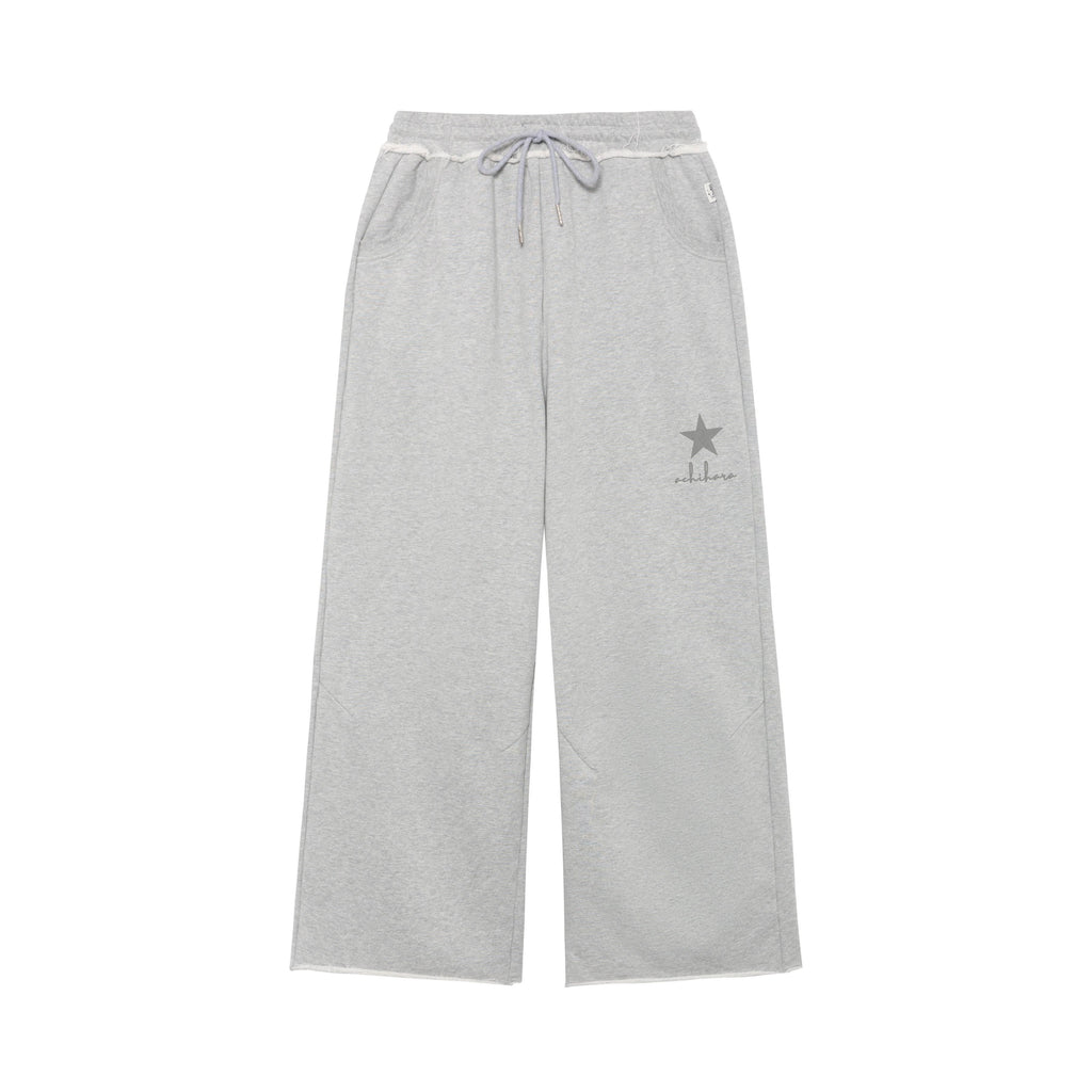 Achihara_Star_Print_Relaxed_Wide_Leg_Natural_Waist_Women'S_Cotton_Sweatpants_MISSTT