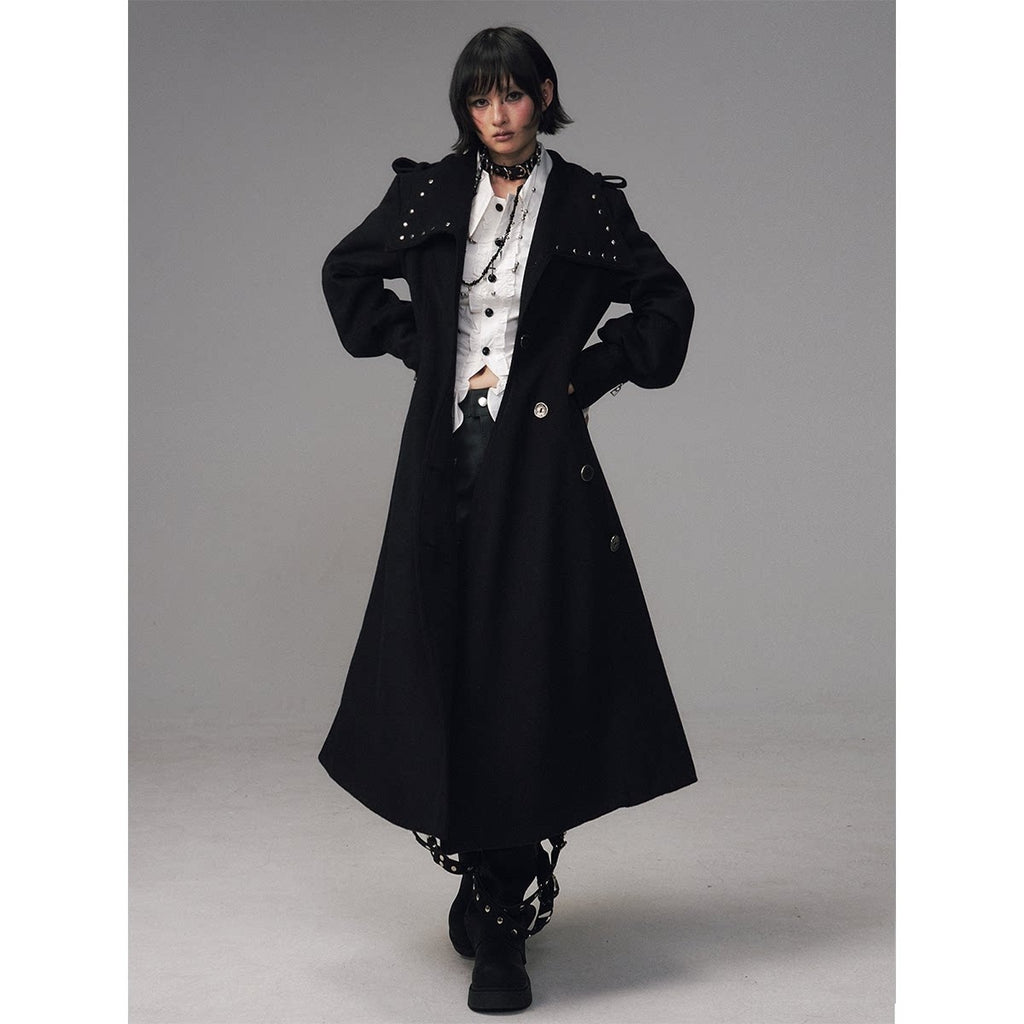 Frustration_Garden_Studded_Asymmetric_Slim_Vintage_Office_Wool_Blend_Black_Women_Long_Coats_MISSTT
